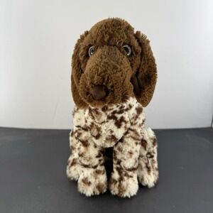Jaag Pointer Pet Dog Plush Brown Spotted Brindle 16" Realistic Looking Stuffed